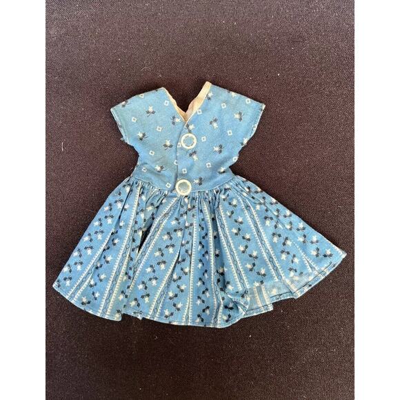 12” Vintage Shirley Temple Doll Tagged Western Dress RARE BLUE YOKE +Two Dresses - Picture 13 of 14